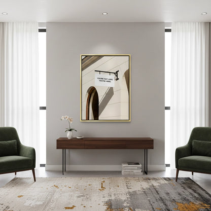 You’re Here Modern Street Sign - Canvas