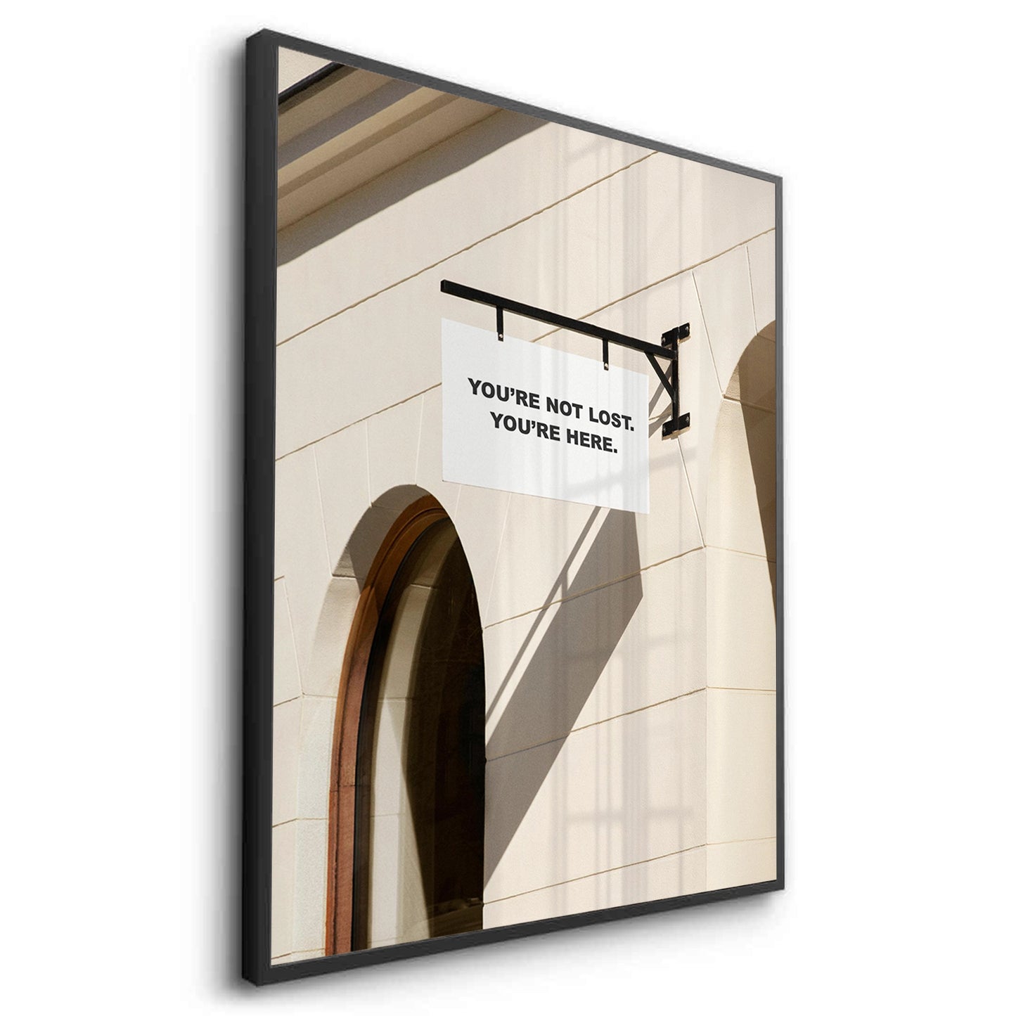 2You’re Here Modern Street Sign - Fine Art