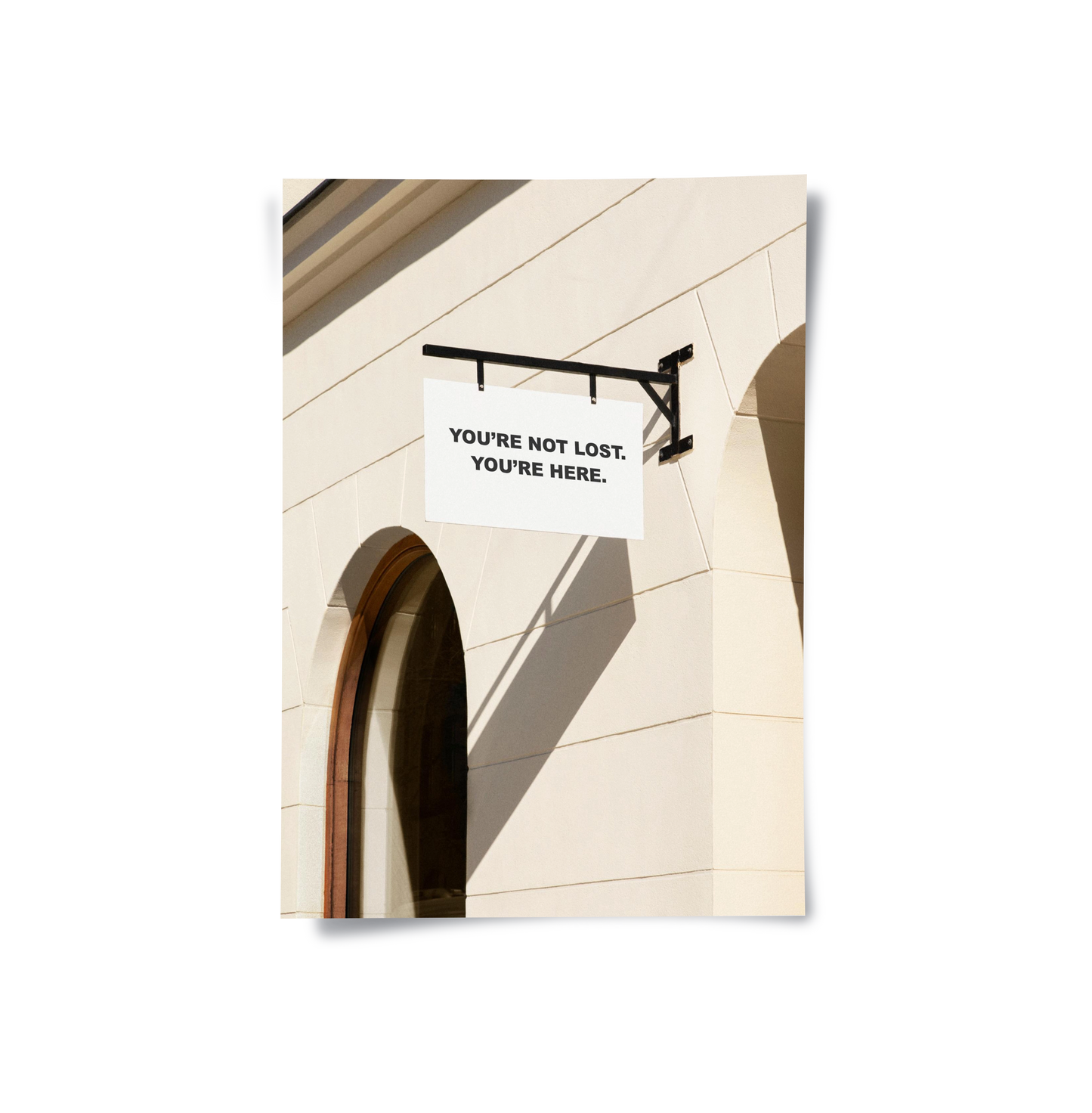 2You’re Here Modern Street Sign - Poster