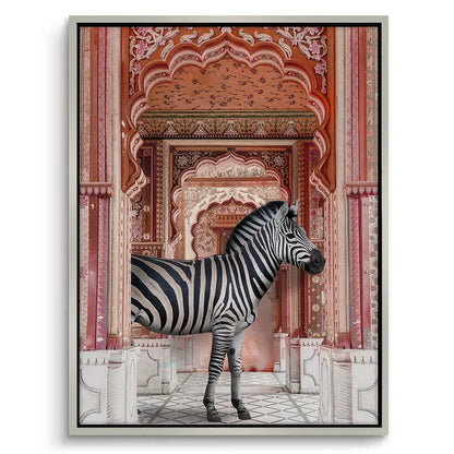 Zebra in an Indian Palace - Canvas