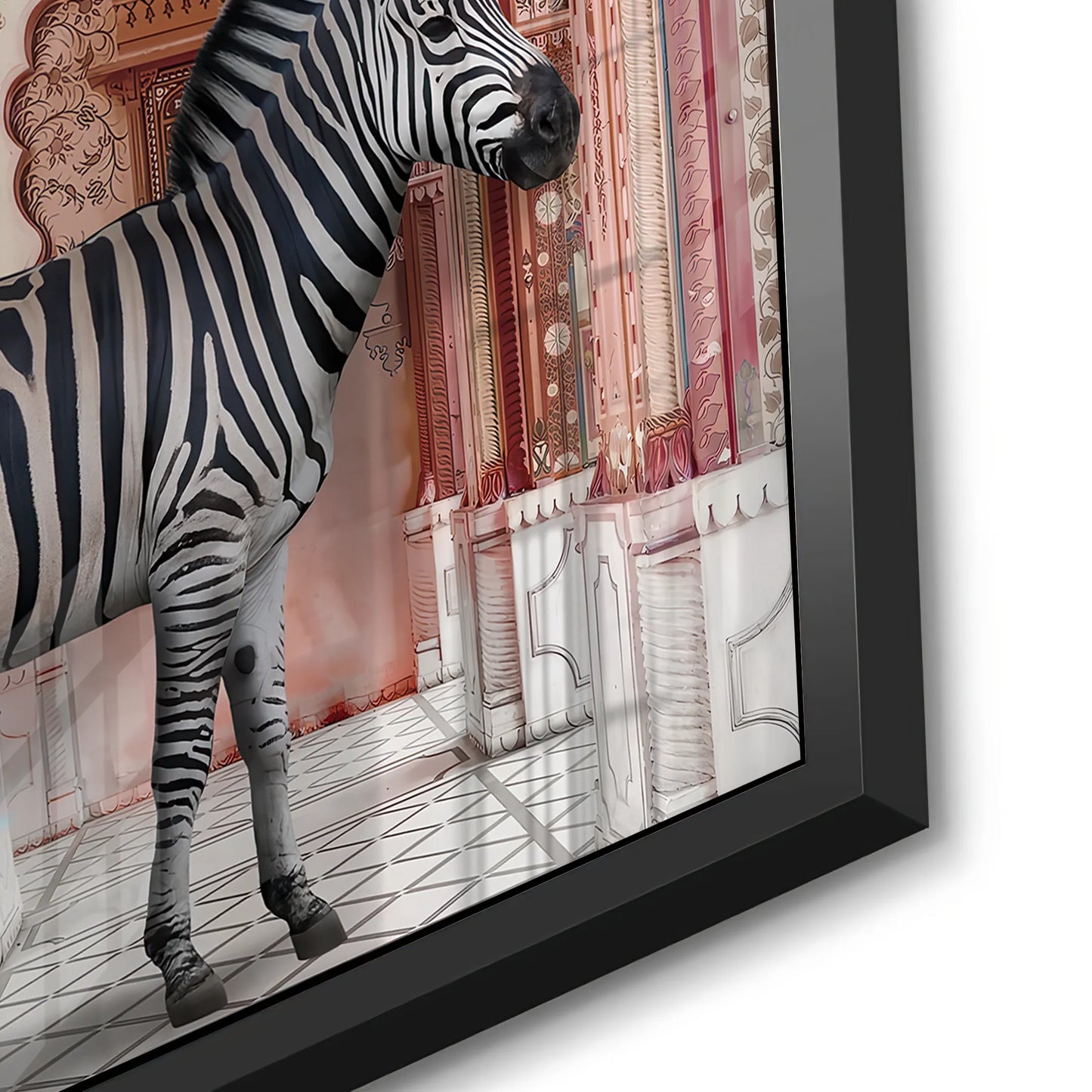 2Zebra in an Indian Palace - Acrylic