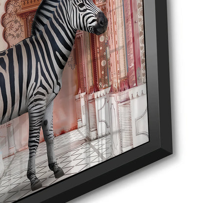 Zebra in an Indian Palace - Acrylic