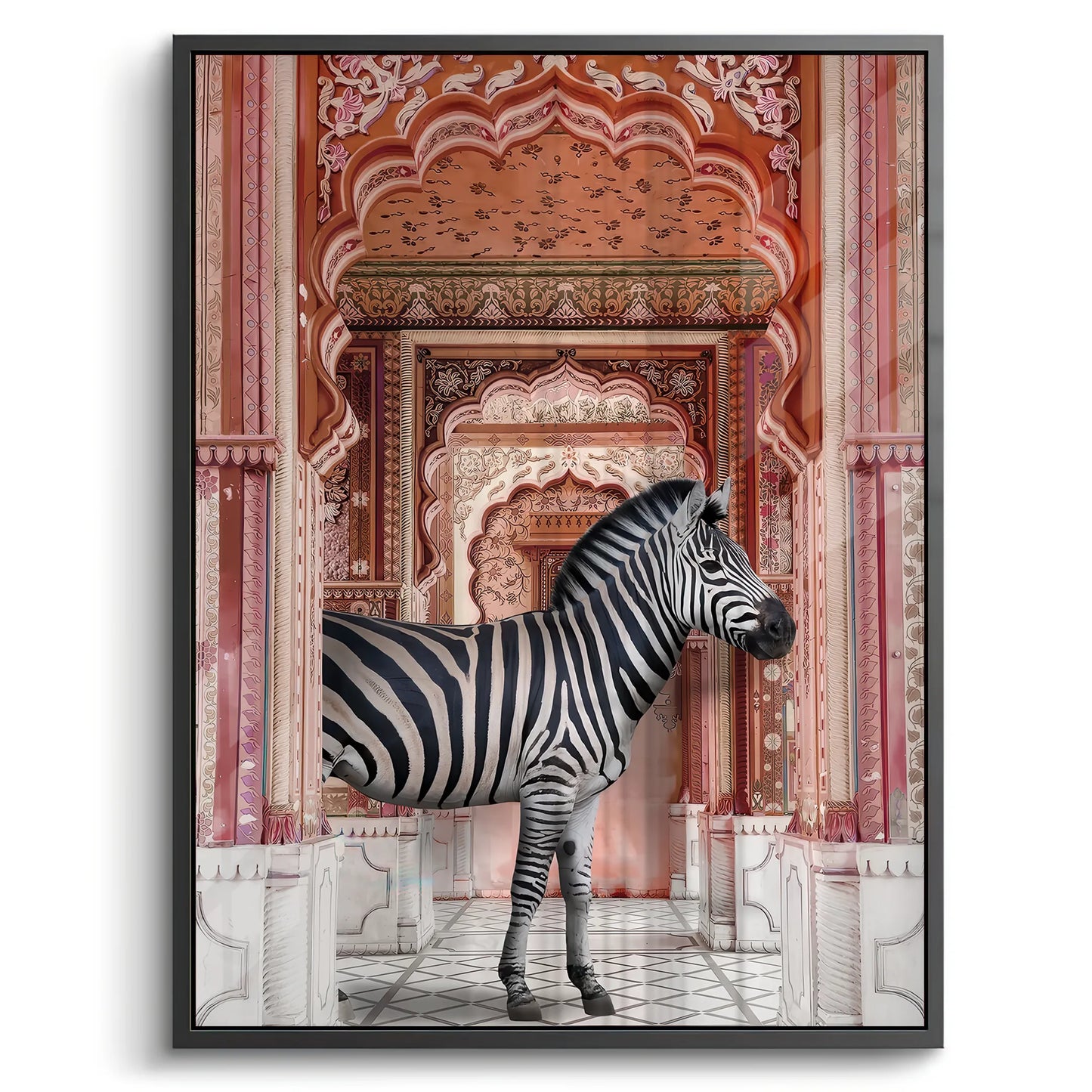 2Zebra in an Indian Palace - Acrylic