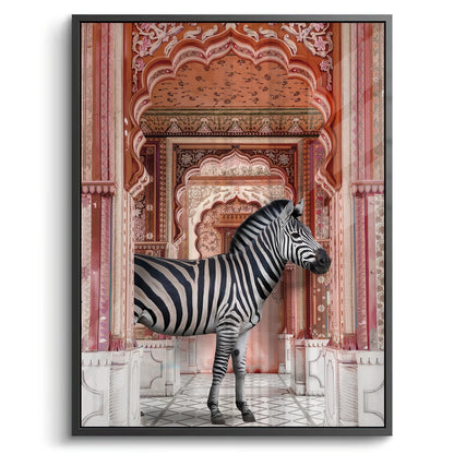 Zebra in an Indian Palace - Acrylic
