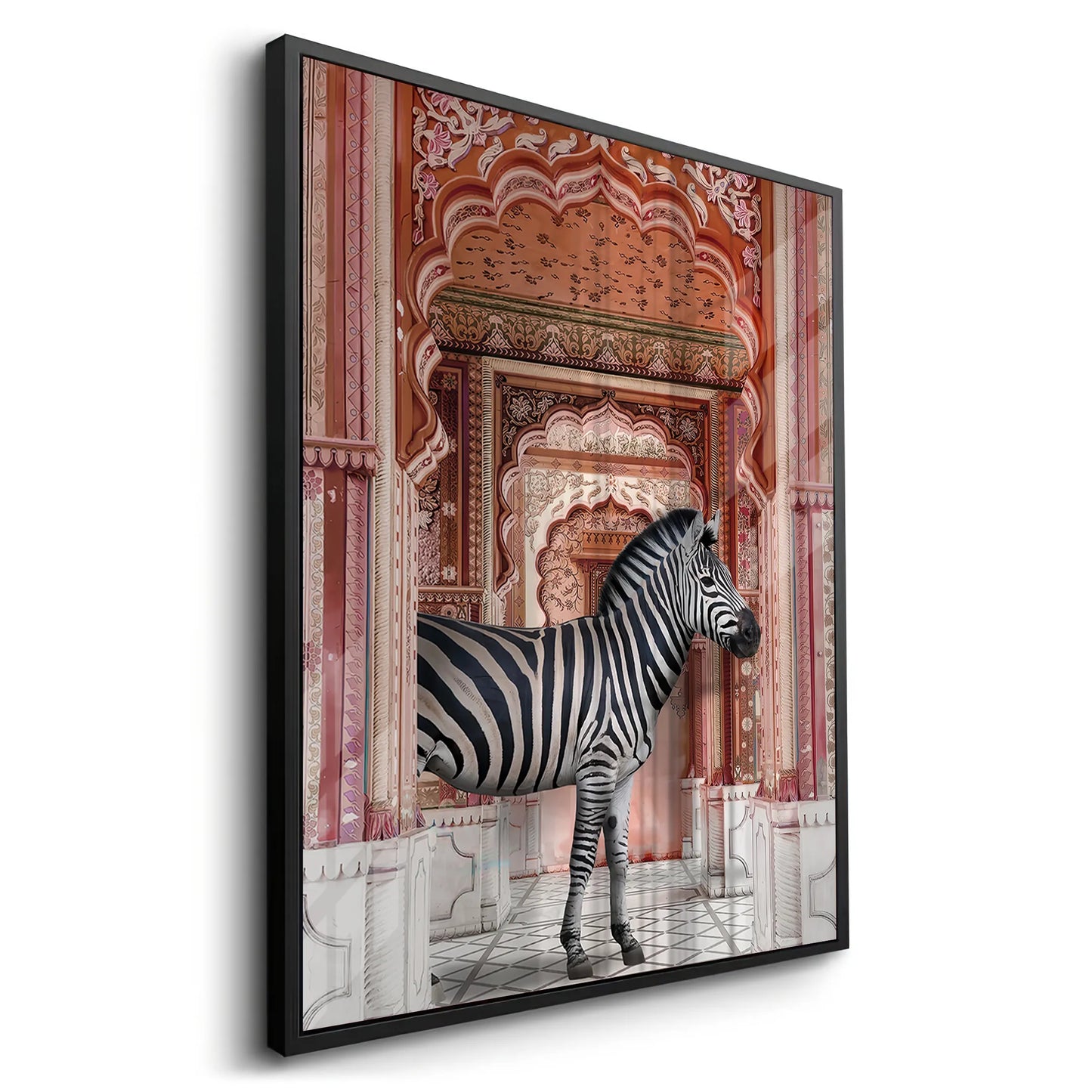 2Zebra in an Indian Palace - Acrylic