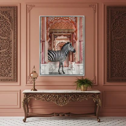Zebra in an Indian Palace - Acrylic