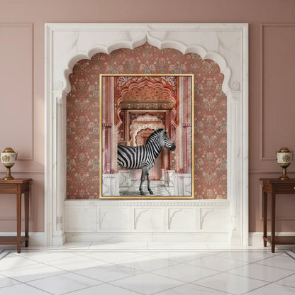 Zebra in an Indian Palace - Acrylic