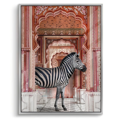 Zebra in an Indian Palace - Acrylic