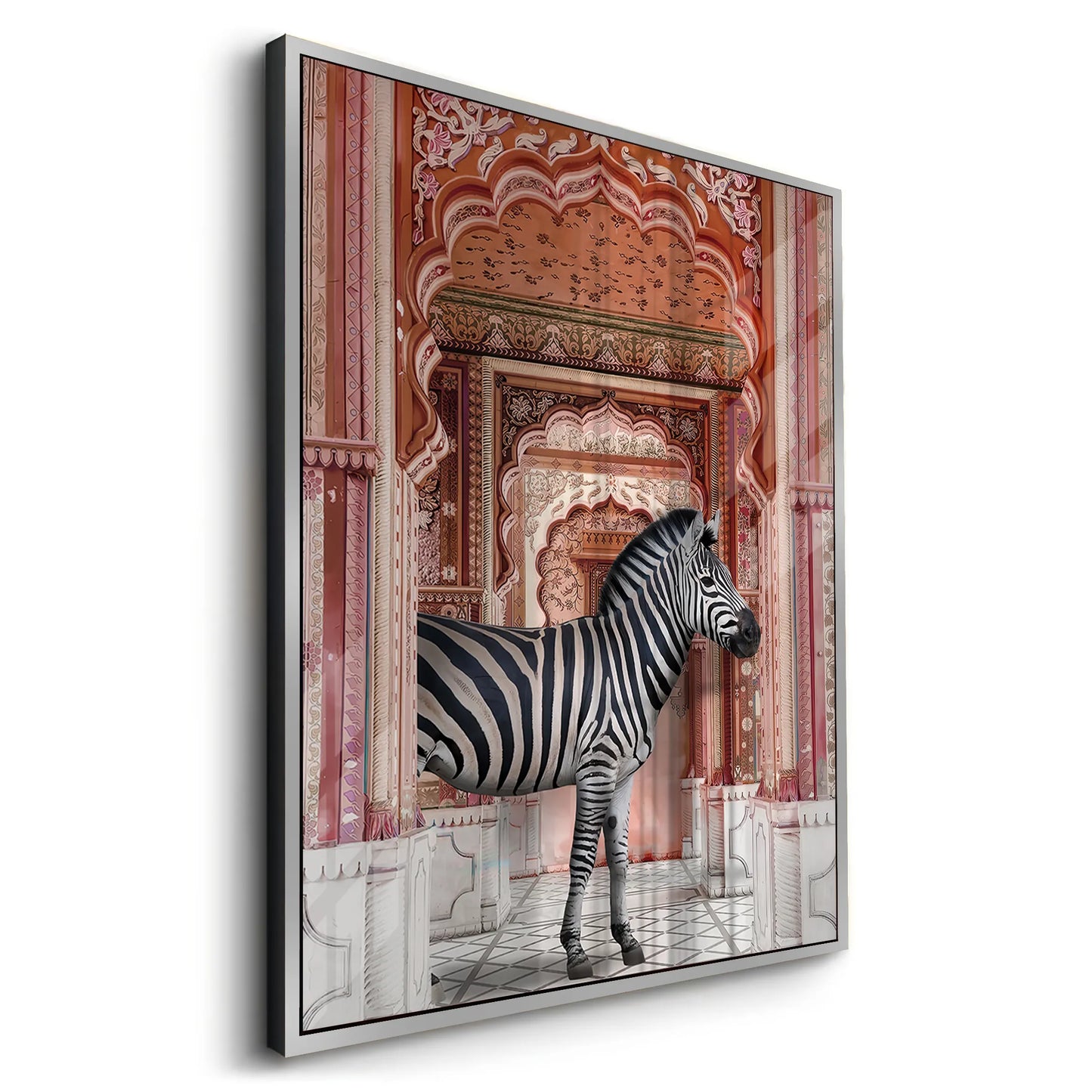 2Zebra in an Indian Palace - Acrylic