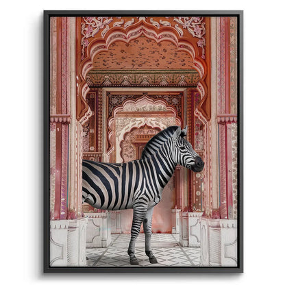 Zebra in an Indian Palace - Canvas