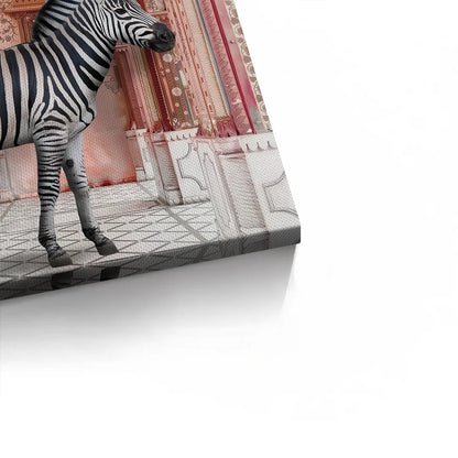 Zebra in an Indian Palace - Canvas