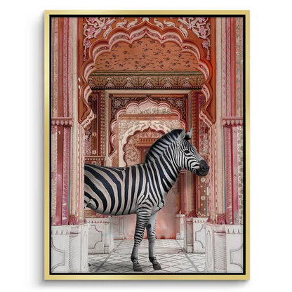 Zebra in an Indian Palace - Canvas