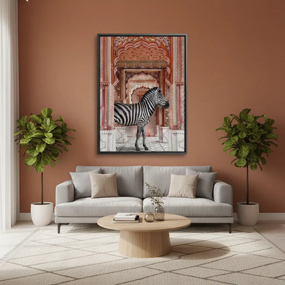 Zebra in an Indian Palace - Canvas