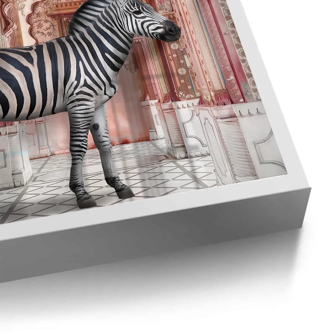 Zebra in an Indian Palace- Fine Art - Jasmineart.ae