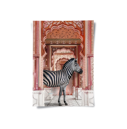 Zebra in an Indian Palace - Poster