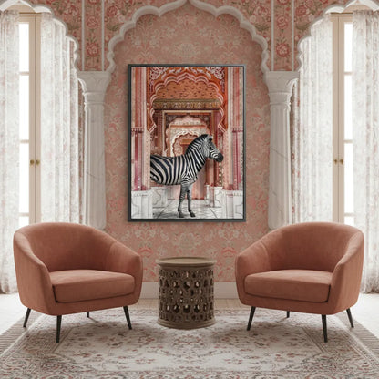 Zebra in an Indian Palace - Acrylic