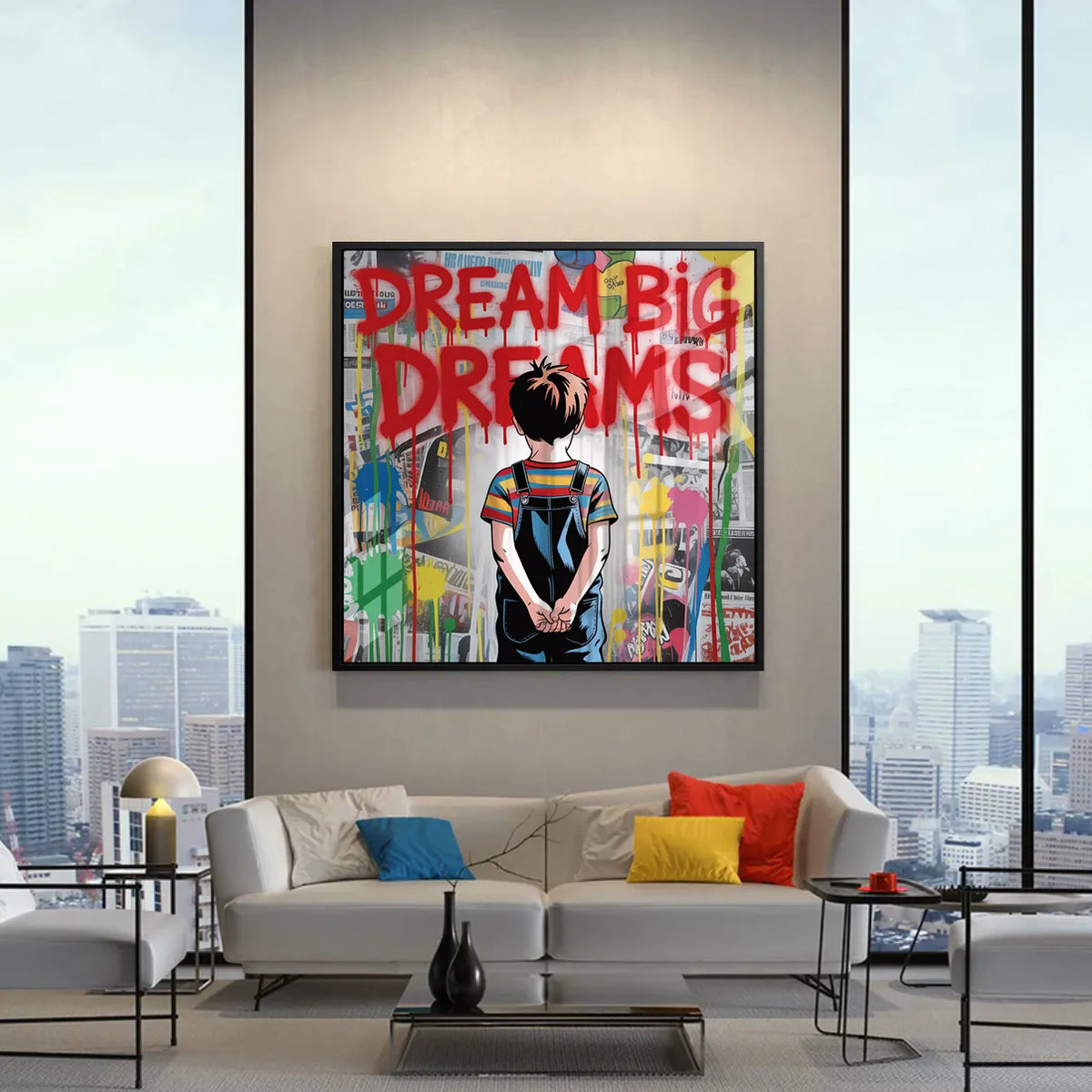 Dream Big Dreams - Acrylic - Jasmineart.ae