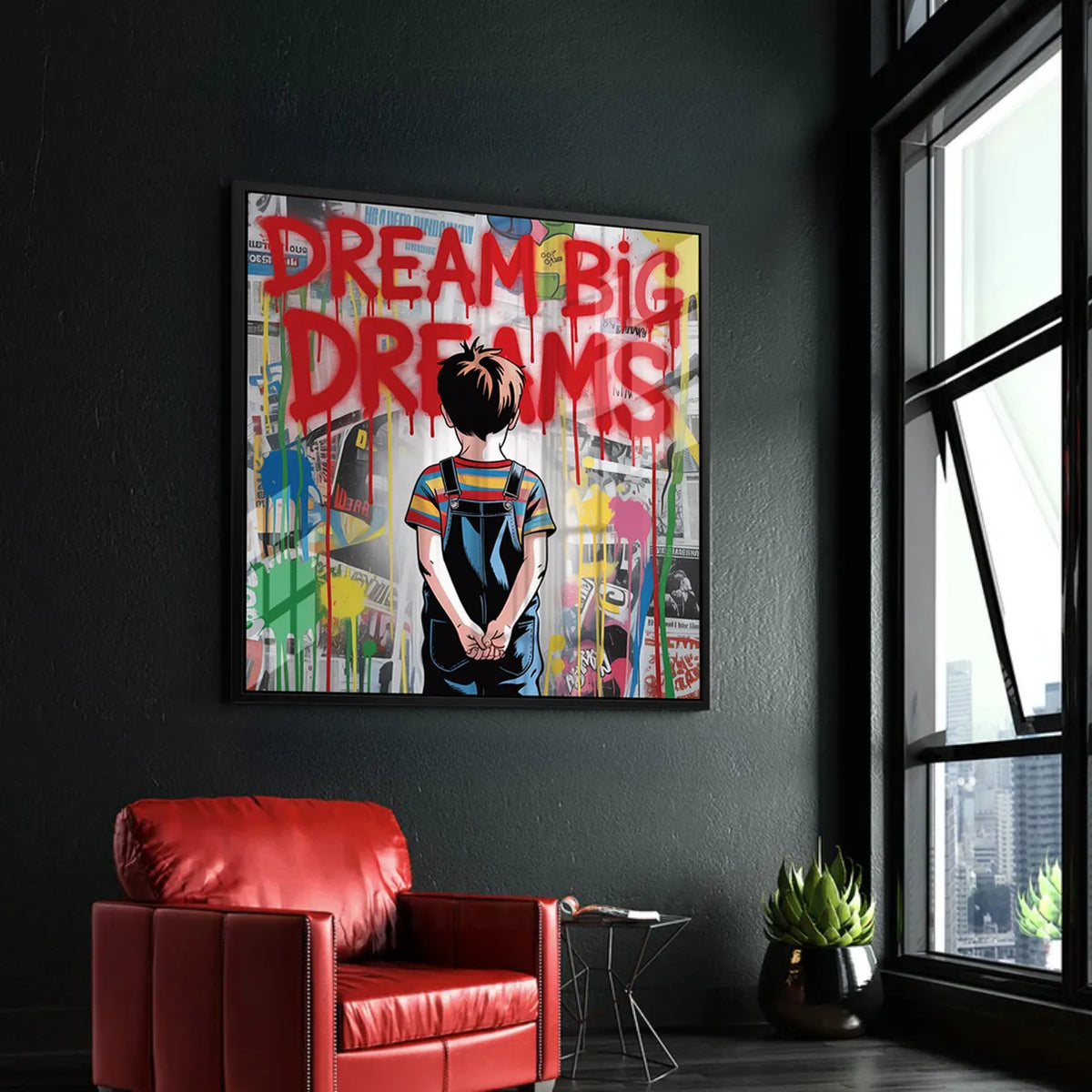 Dream Big Dreams - Acrylic - Jasmineart.ae