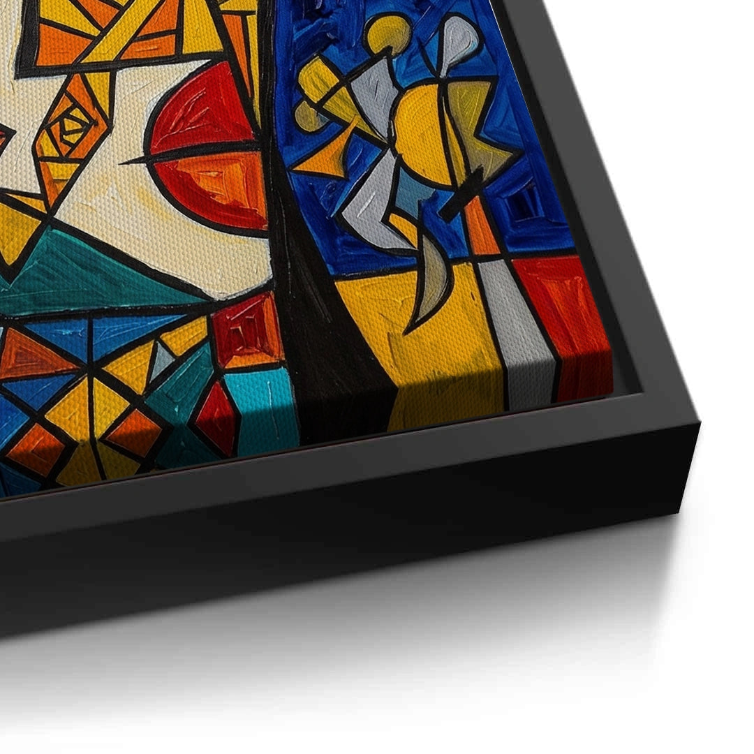 2Abstract Cubist Portrait - Canvas