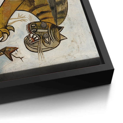 Abstract Tiger Hunt - Canvas