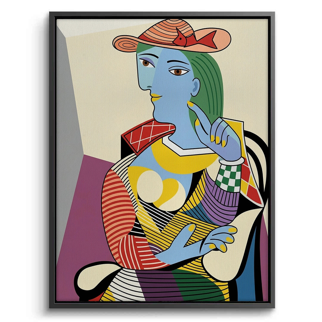2Geometric Woman Figural - Canvas