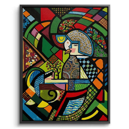 Abstract Clockwork Bird - Canvas