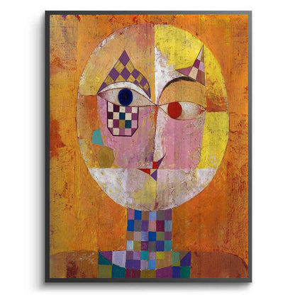 Geometric Harlequin Portrait - Fine Art