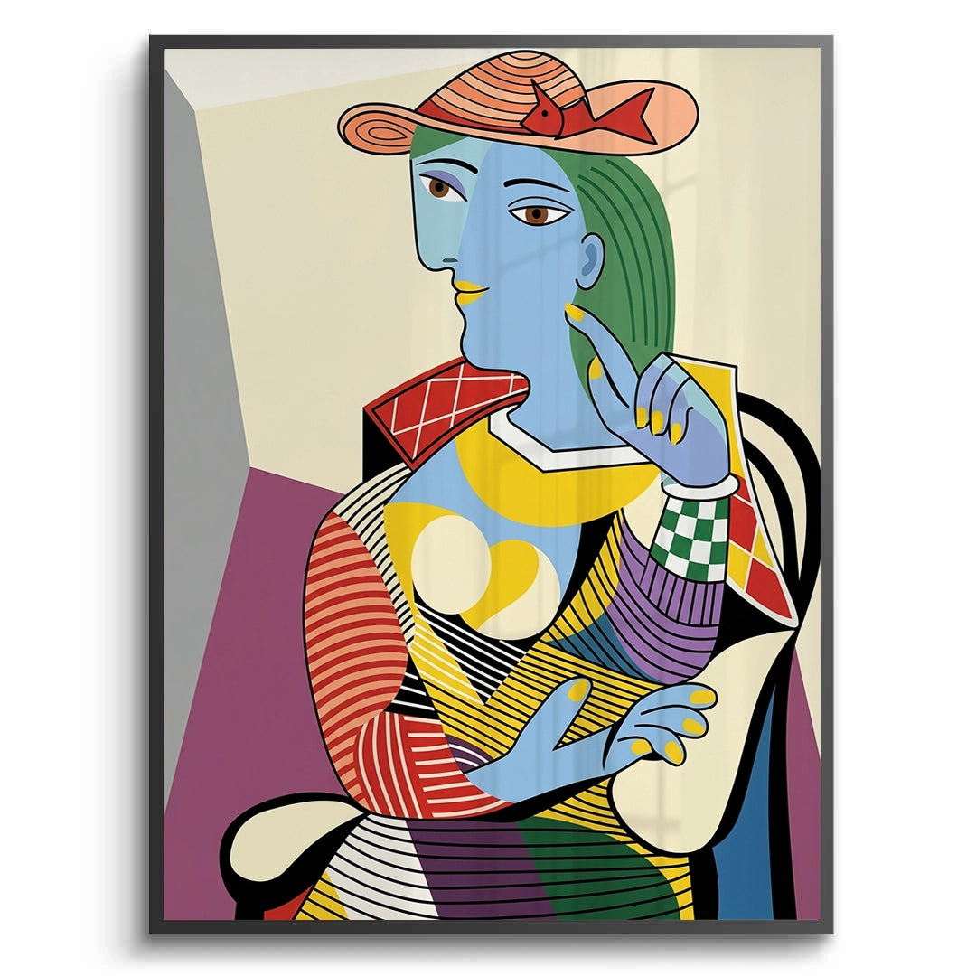 2Geometric Woman Figural - Fine Art