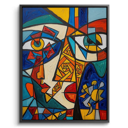 Abstract Cubist Portrait - Canvas