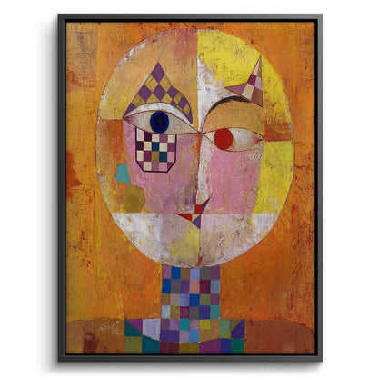 Geometric Harlequin Portrait - Canvas