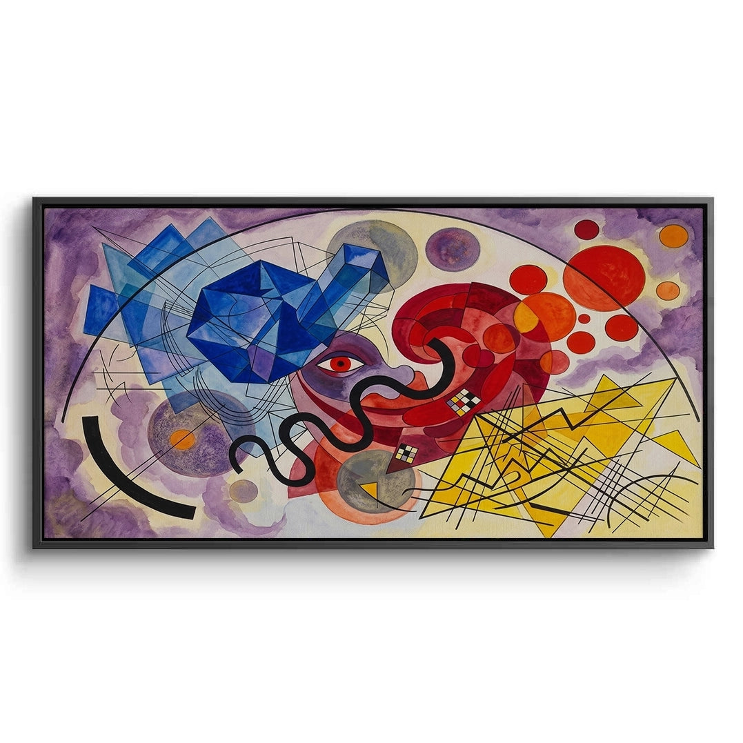 2Vibrant Geometric Surrealism - Canvas
