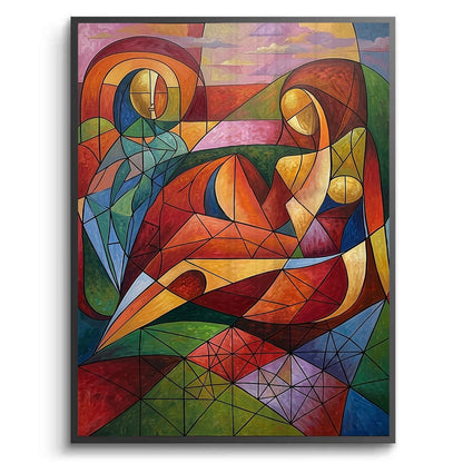 Modern Abstract Figures - Fine Art