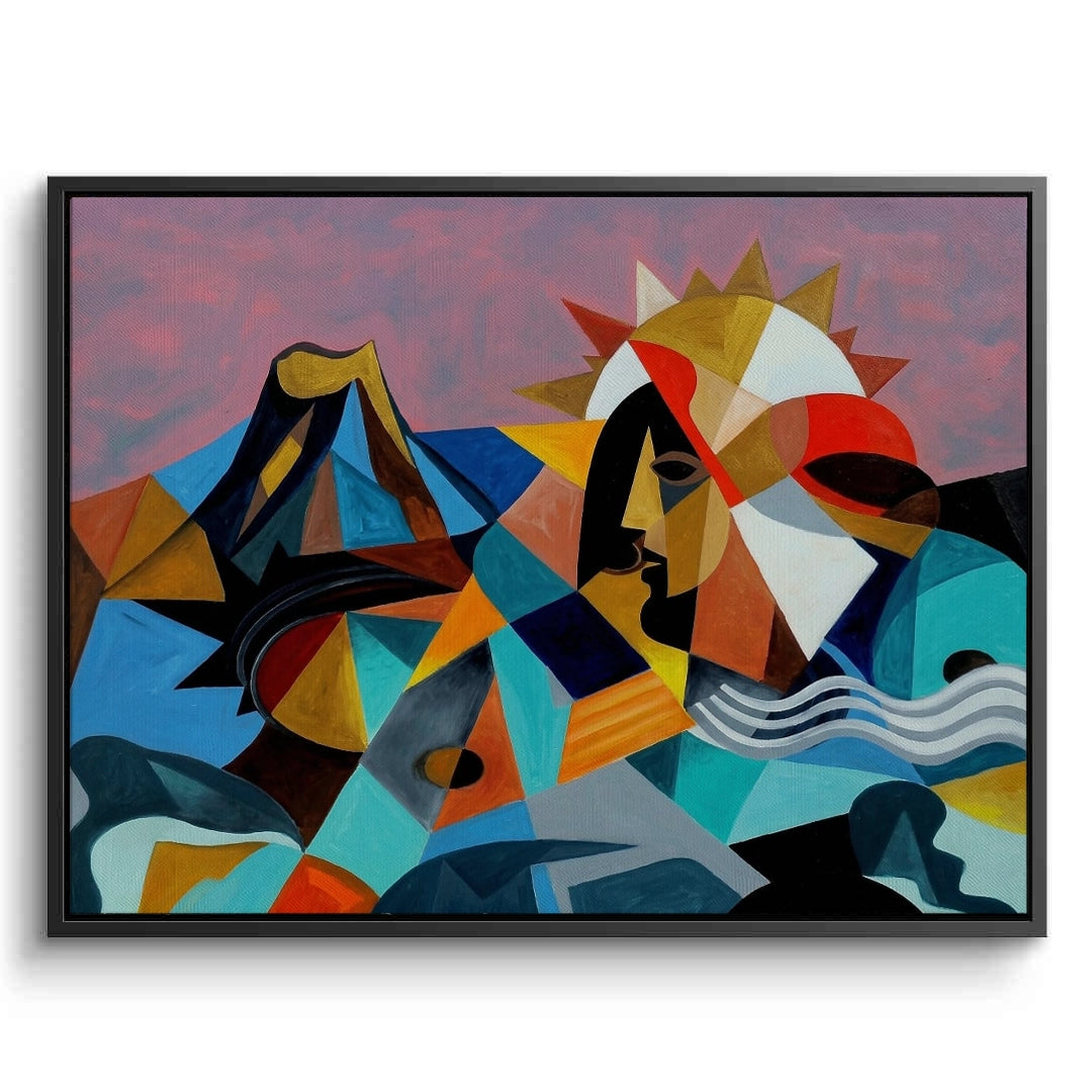 2Cubist Sun Spirit - Canvas