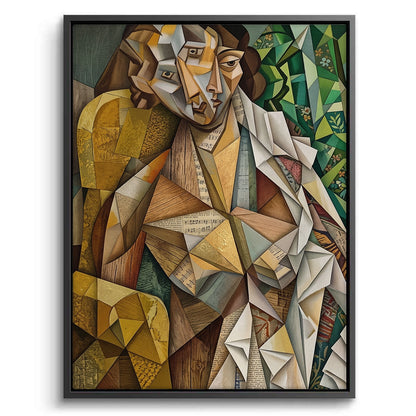 Melodic Cubist Portrait - Canvas