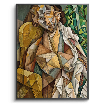 Melodic Cubist Portrait - Fine Art