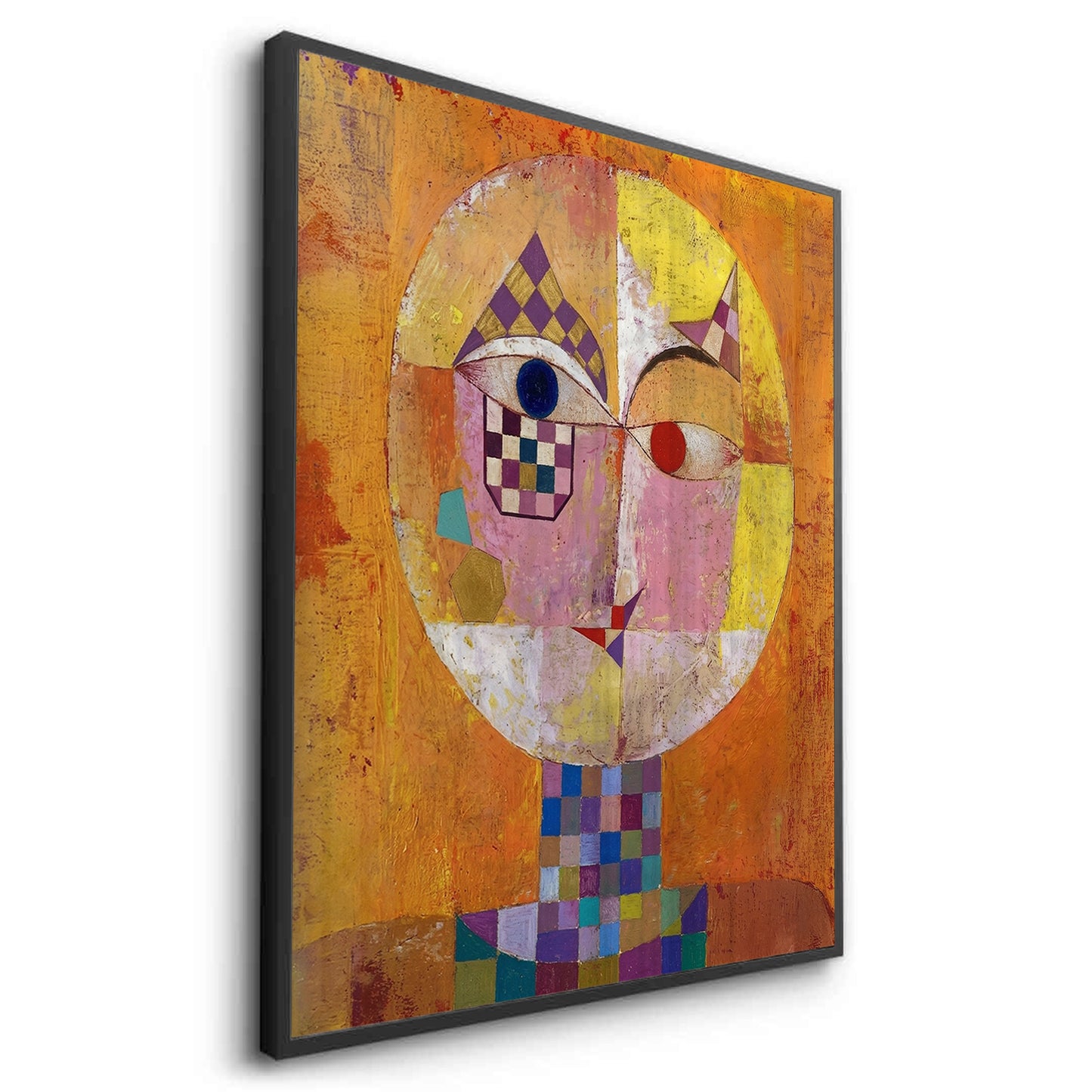 2Geometric Harlequin Portrait - Fine Art