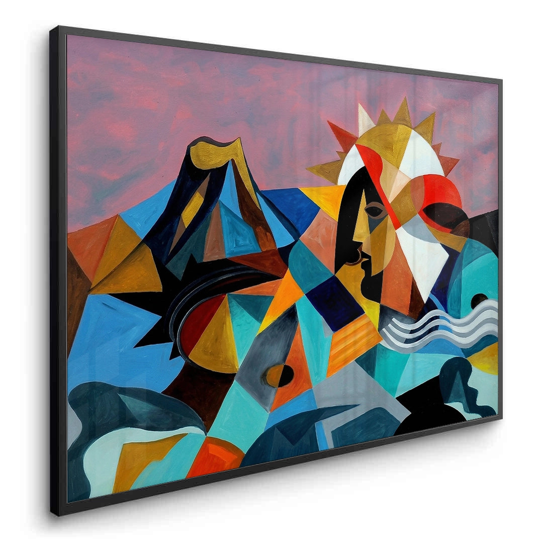 2Cubist Sun Spirit - Fine Art