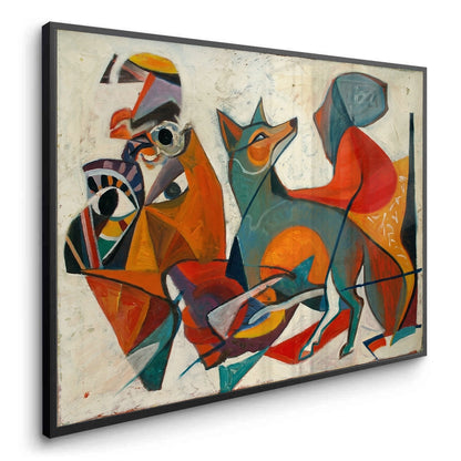 Fauvist Fox in Motion - Fine Art