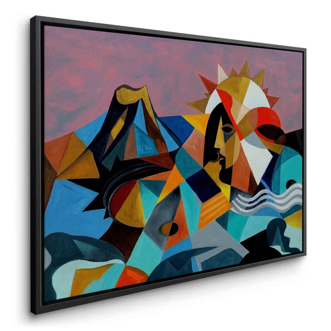 2Cubist Sun Spirit - Canvas