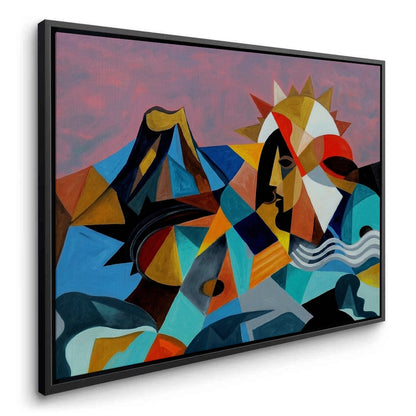 Cubist Sun Spirit - Canvas