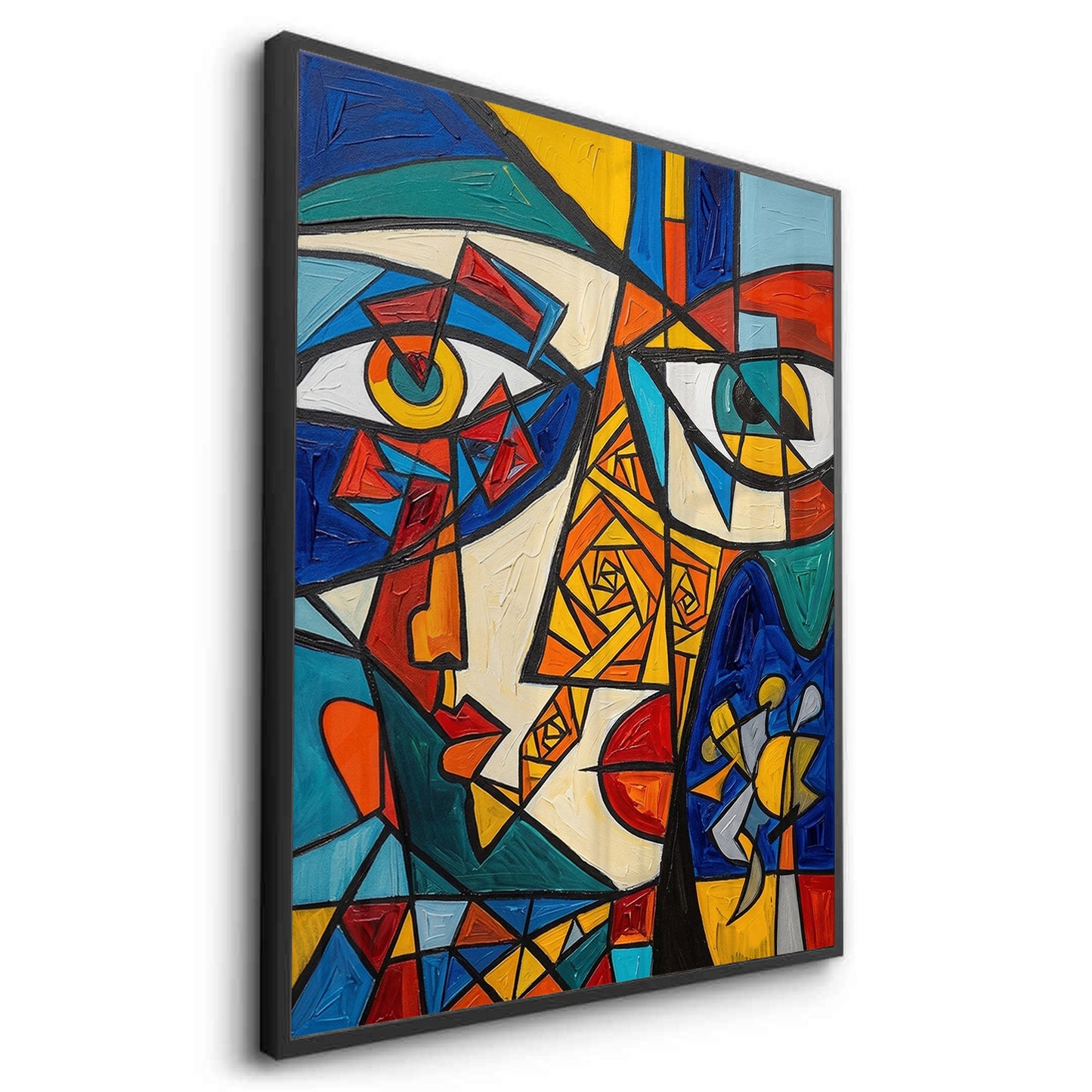 2Abstract Cubist Portrait - Fine Art