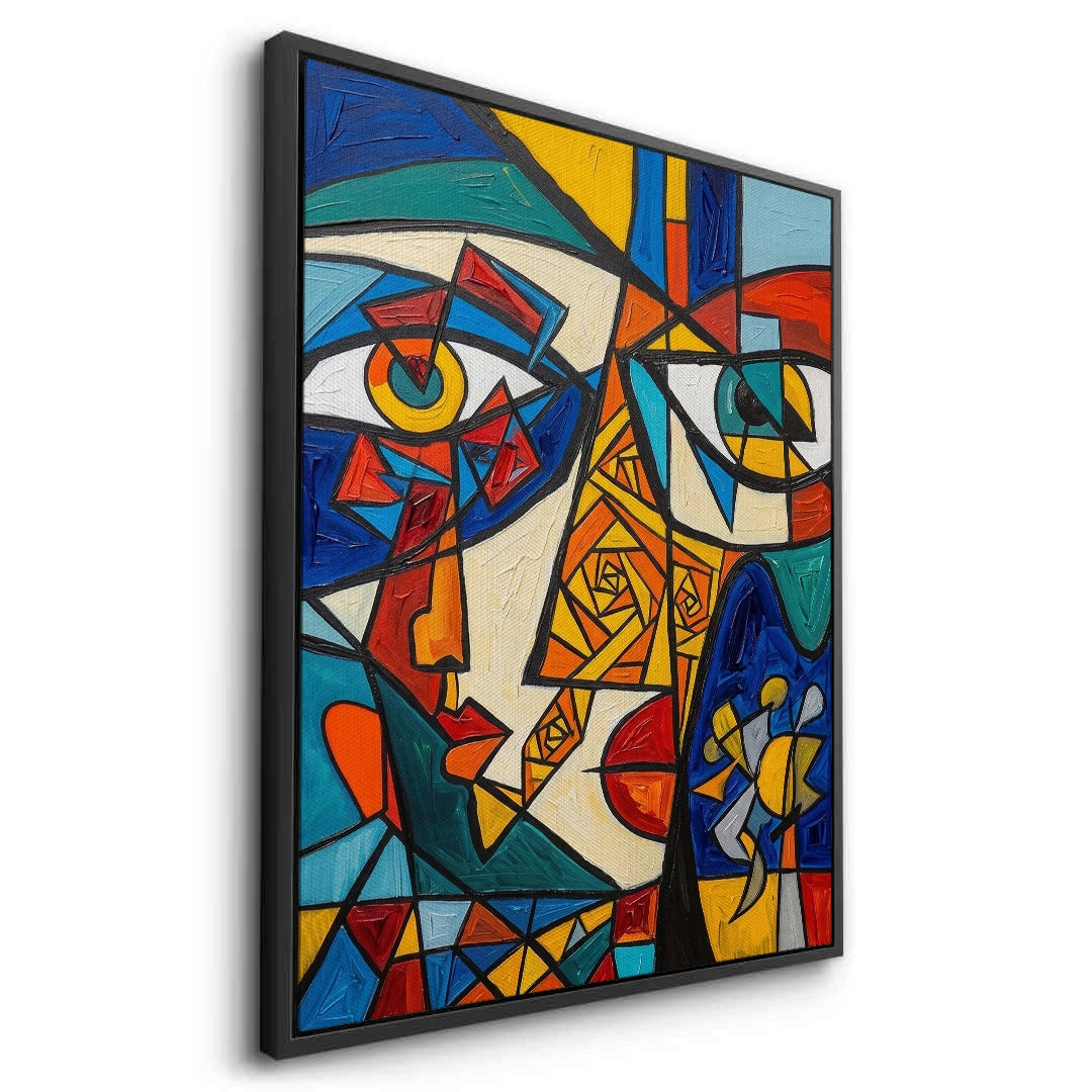 2Abstract Cubist Portrait - Canvas