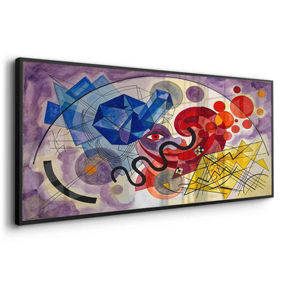 Vibrant Geometric Surrealism - Fine Art