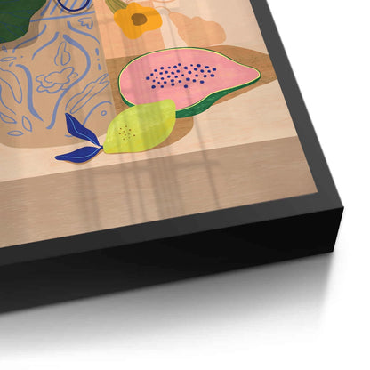 blue patterned vase - Fine Art