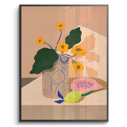 blue patterned vase - Fine Art