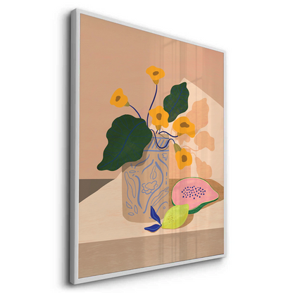 blue patterned vase - Fine Art