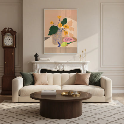 blue patterned vase - Fine Art