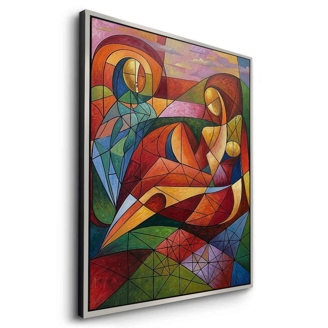 2Modern Abstract Figures - Canvas