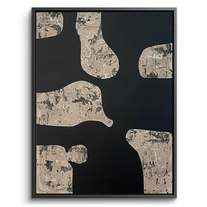 extured Beige Shape Painting #TBSH110