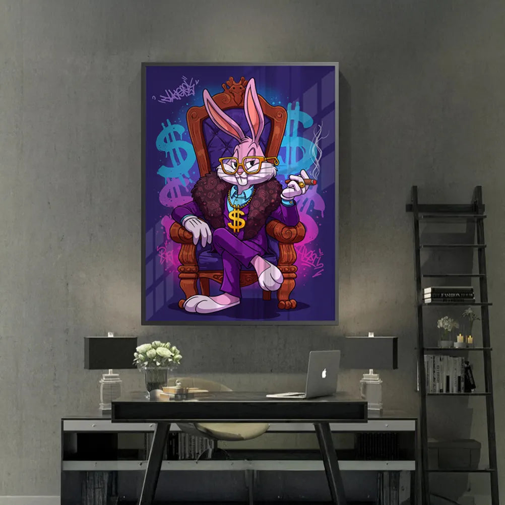 Boss Bunny - Fine Art - Jasmineart.ae
